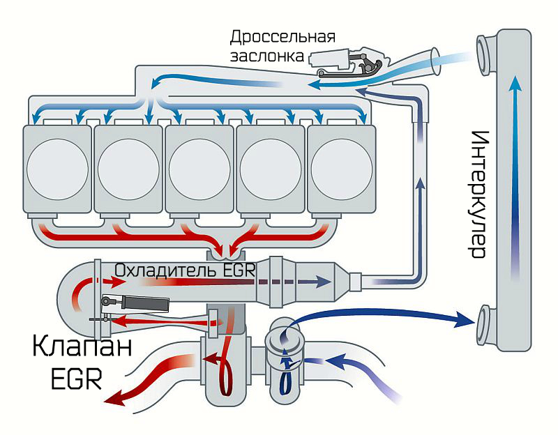 Принцип работы системы ЕГР